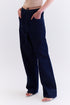 CALÇA JEANS AMARRAÇÃO AZUL ESCURO